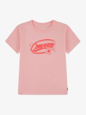 T-shirt z nadrukiem Converse jasnoczerwony