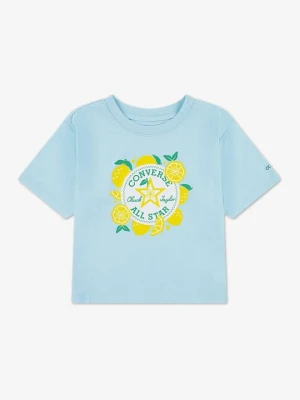 T-shirt z nadrukiem Converse jasnoniebieski