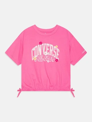 T-shirt z nadrukiem Converse jasnoróżowy