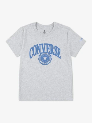 T-shirt z nadrukiem Converse jasnoszary