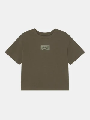 T-shirt z nadrukiem Converse khaki