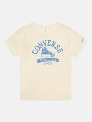 T-shirt z nadrukiem Converse mleczny