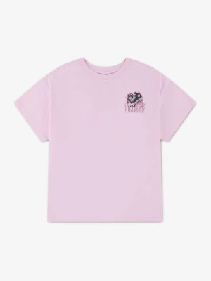 T-shirt z nadrukiem Converse różowy