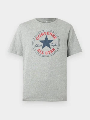 T-shirt z nadrukiem Converse szary