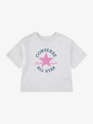 T-shirt z nadrukiem Converse szary