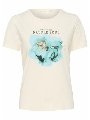 T-shirt z nadrukiem Cream