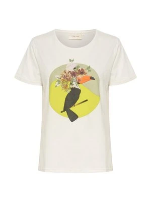 T-shirt z nadrukiem Cream