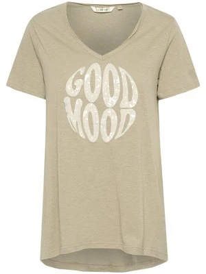 T-shirt z nadrukiem Cream