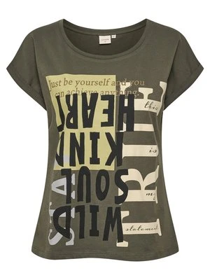 T-shirt z nadrukiem Cream