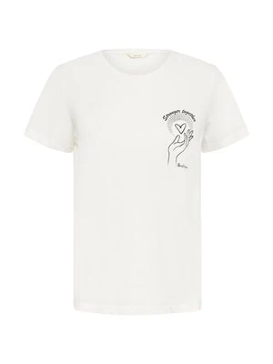 T-shirt z nadrukiem Cream biały