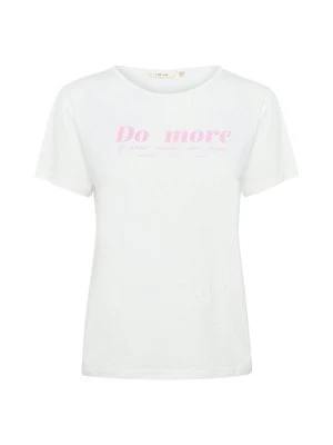 T-shirt z nadrukiem Cream biały