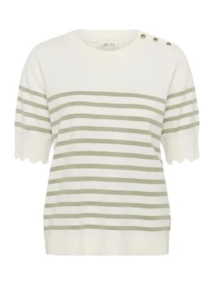 T-shirt z nadrukiem Cream jasnozielony