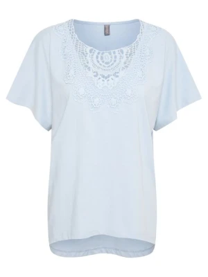T-shirt z nadrukiem Culture jasnoniebieski