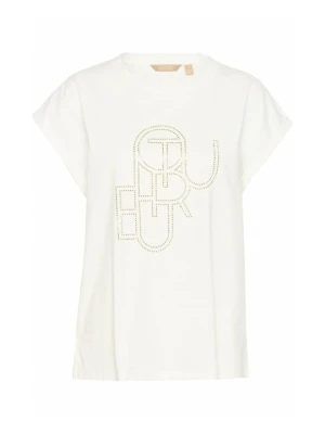 T-shirt z nadrukiem Culture mleczny