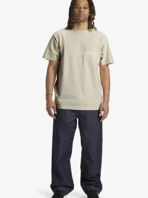 T-shirt z nadrukiem DC Shoes beżowy