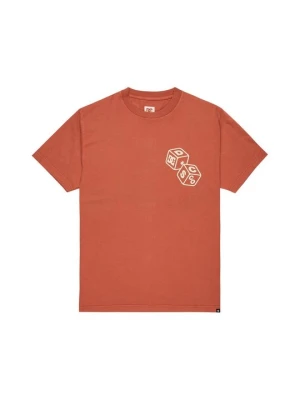 T-shirt z nadrukiem DC Shoes pomarańczowy