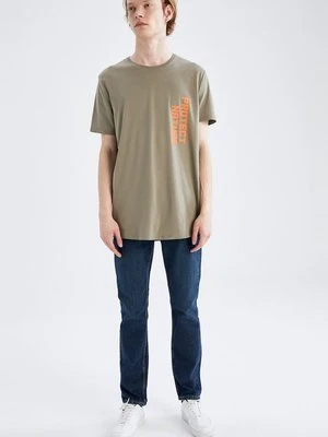 T-shirt z nadrukiem DeFacto