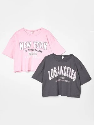 T-shirt z nadrukiem DeFacto