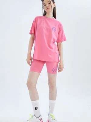 T-shirt z nadrukiem DeFacto