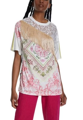 T-shirt z nadrukiem Desigual