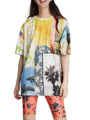T-shirt z nadrukiem Desigual