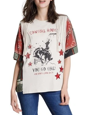 T-shirt z nadrukiem Desigual
