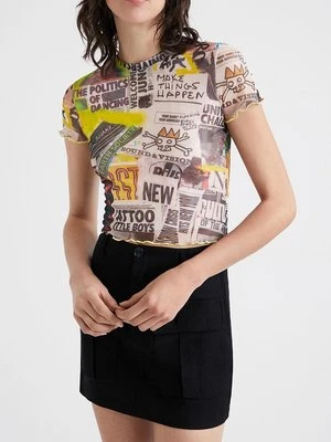 T-shirt z nadrukiem Desigual