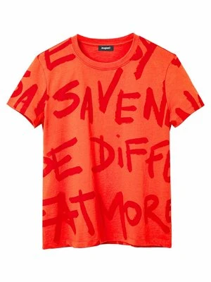 T-shirt z nadrukiem Desigual