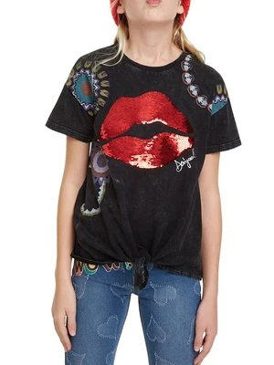 T-shirt z nadrukiem Desigual