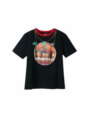 T-shirt z nadrukiem Desigual