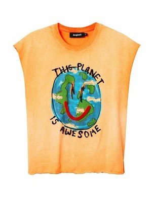 T-shirt z nadrukiem Desigual