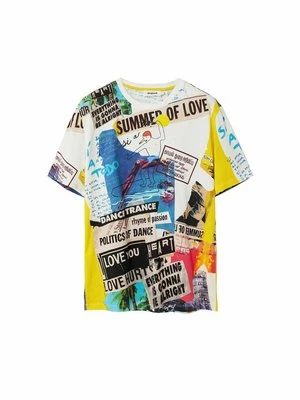 T-shirt z nadrukiem Desigual