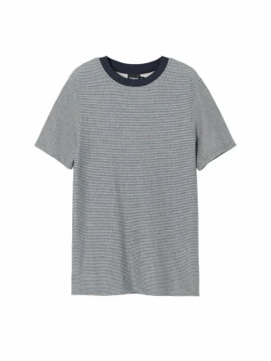 T-shirt z nadrukiem Desigual niebieski