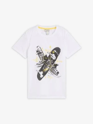 T-shirt z nadrukiem deskorolki bonprix