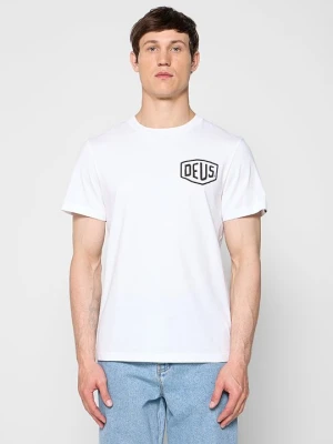 T-shirt z nadrukiem Deus Ex Machina biały