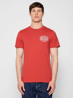 T-shirt z nadrukiem Deus Ex Machina czerwony