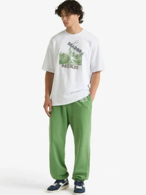 T-shirt z nadrukiem Diadora biały