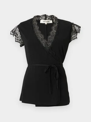 T-shirt z nadrukiem Diane Von Furstenberg czarny