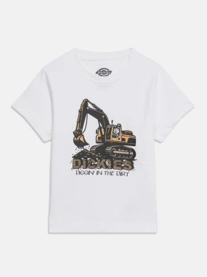 T-shirt z nadrukiem Dickies biały