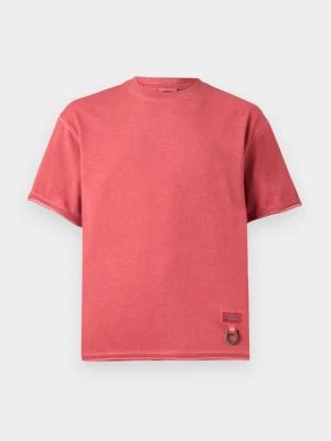 T-shirt z nadrukiem Dickies ciemnoczerwony