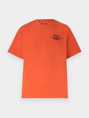 T-shirt z nadrukiem Dickies pomarańczowy