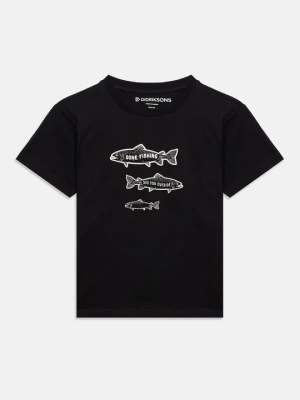 T-shirt z nadrukiem Didriksons czarny