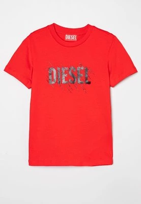 T-shirt z nadrukiem Diesel