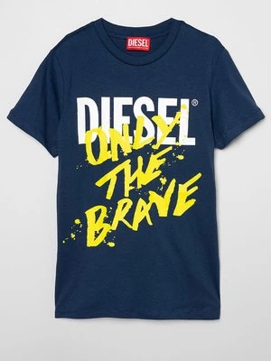 T-shirt z nadrukiem Diesel