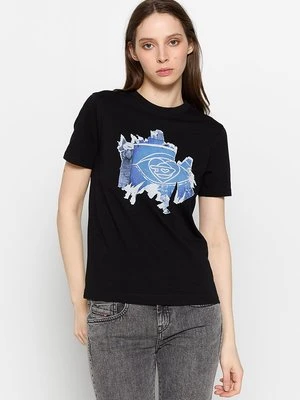 T-shirt z nadrukiem Diesel