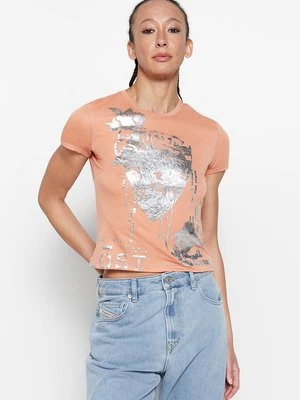 T-shirt z nadrukiem Diesel