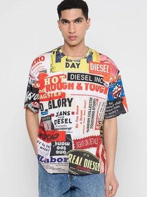 T-shirt z nadrukiem Diesel