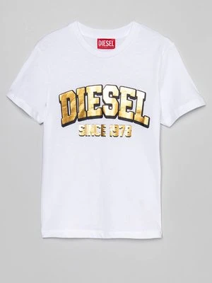 T-shirt z nadrukiem Diesel