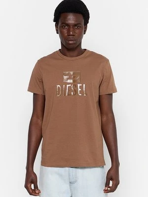 T-shirt z nadrukiem Diesel