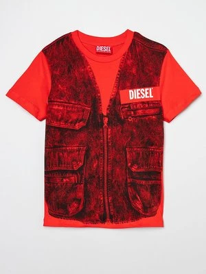 T-shirt z nadrukiem Diesel
